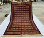 Vintage Kilim Runner Rug 3'10"x6'6" – Handwoven Herati Maliki Wool Rug – Persian Style Area Rug for Living Room or Bedroom – Boho Decor