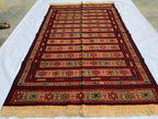 Vintage Kilim Runner Rug 3'10"x6'6" – Handwoven Herati Maliki Wool Rug – Persian Style Area Rug for Living Room or Bedroom – Boho Decor
