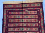 Vintage Kilim Runner Rug 3'10"x6'6" – Handwoven Herati Maliki Wool Rug – Persian Style Area Rug for Living Room or Bedroom – Boho Decor