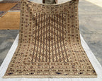 4'9x6'3ft, Herati Kilim Rug – Handmade Flatweave Wool Area Carpet | Persian Tribal Geometric Boho Decor | Large Woven Rug for Living Room