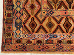 5x6ft, Tribal Kilim Rug – Handmade Wool Flatweave Persian Geometric Carpet | Boho Ethnic Area Rug for Living Room, Entryway or Wall Decor