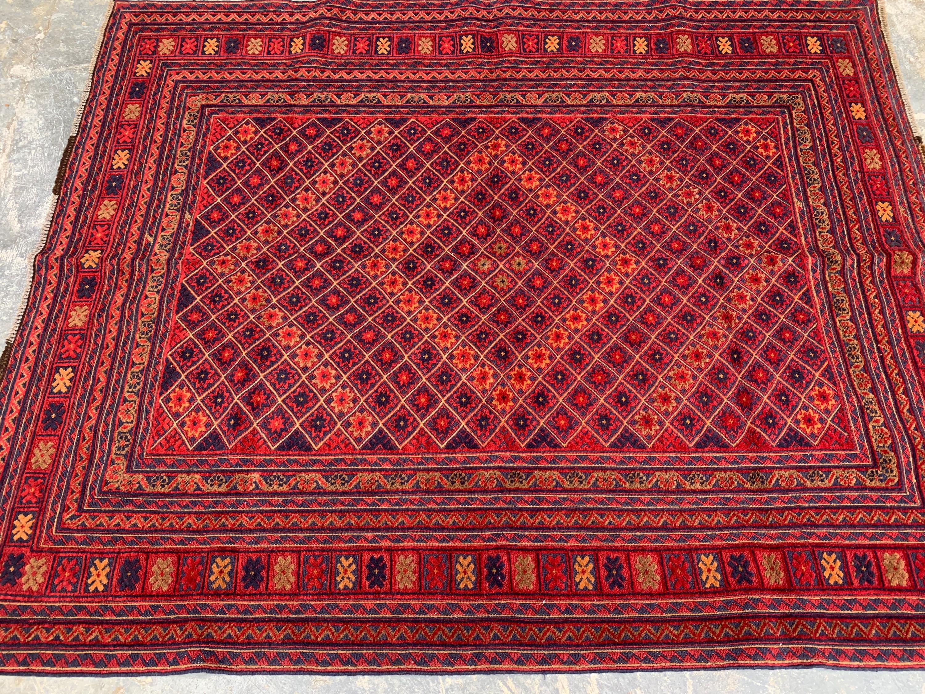 5x6ft, Flatweave Vintage Terracotta Kilim Rug, Turkmen Wool Rug, Afghan Geometric Rug, Living room rug, Bedroom rug, Farmhouse rug 185x150cm
