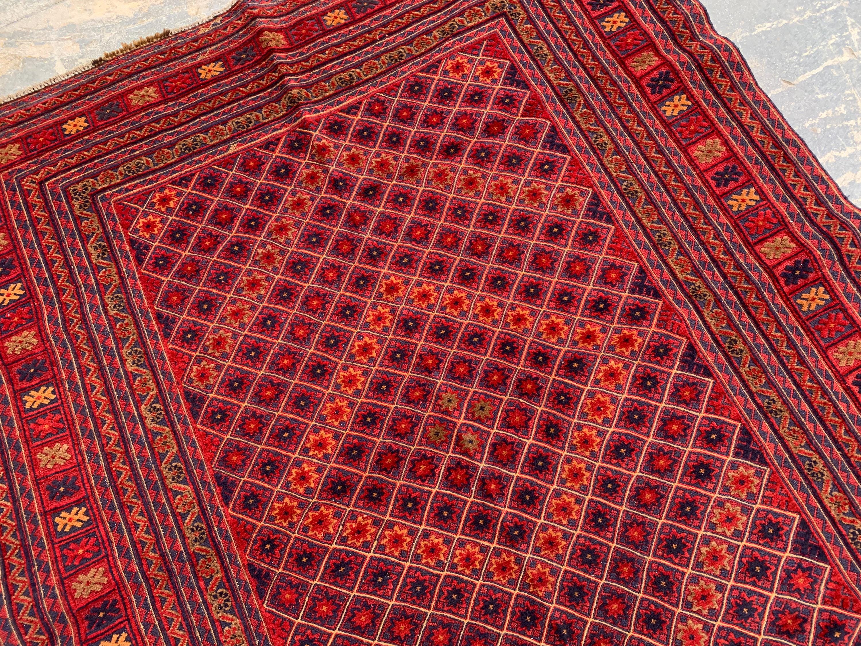 5x6ft, Flatweave Vintage Terracotta Kilim Rug, Turkmen Wool Rug, Afghan Geometric Rug, Living room rug, Bedroom rug, Farmhouse rug 185x150cm