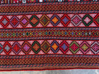 7x9ft, Kilim Rug –Turkmen Handwoven Wool Area Rug – Boho Tribal Geometric Carpet– Afghan Flatweave Rug – Large Living Room Decor 278x186 cm