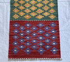 2x5 Short Hallway Kilim Rug, Turkmen Tribal Handmade Wool Area Rug, Flatweave vegetable dyed rug, Perfect for entryway, Kitchen, corridor