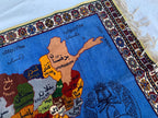 3x5ft, Handwoven Map of Afghanistan, Turkmen Wool Wall Hanging Perfect for Afghan Embassies, Restaurants, Offices In Foreign