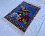 3x5ft, Handwoven Map of Afghanistan, Turkmen Wool Wall Hanging Perfect for Afghan Embassies, Restaurants, Offices In Foreign
