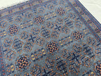 6x10 Large Bukhara Rug – Handwoven Silver Gray Wool Carpet – Traditional Afghan Design – Oriental Area Rug, Perfect for Living Room 300x199