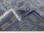 6x10 Large Bukhara Rug – Handwoven Silver Gray Wool Carpet – Traditional Afghan Design – Oriental Area Rug, Perfect for Living Room 300x199