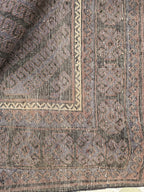4x8 Vintage Baluchi Rug – Handwoven Tribal Afghan Wool Rug | Dark Geometric Design | Bohemian Floor Decor | Nomadic Carpet Art 233x130 cm