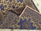 4x7ft Vintage Baluchi Rug Handwoven Tribal Afghan Carpet | Deep Indigo Blue & Earthy Brown Tones | Geometric Nomadic Design | Wool Area Rug