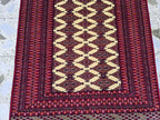 3x5 Zahir Shahi Afghan Handmwoven Rug, Turkmen Wool Wall Hanging Decorative Rug, Perfect for Living Room Decor, Office Or Bedroom Decor