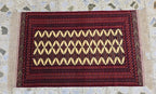 3x5 Zahir Shahi Afghan Handmwoven Rug, Turkmen Wool Wall Hanging Decorative Rug, Perfect for Living Room Decor, Office Or Bedroom Decor