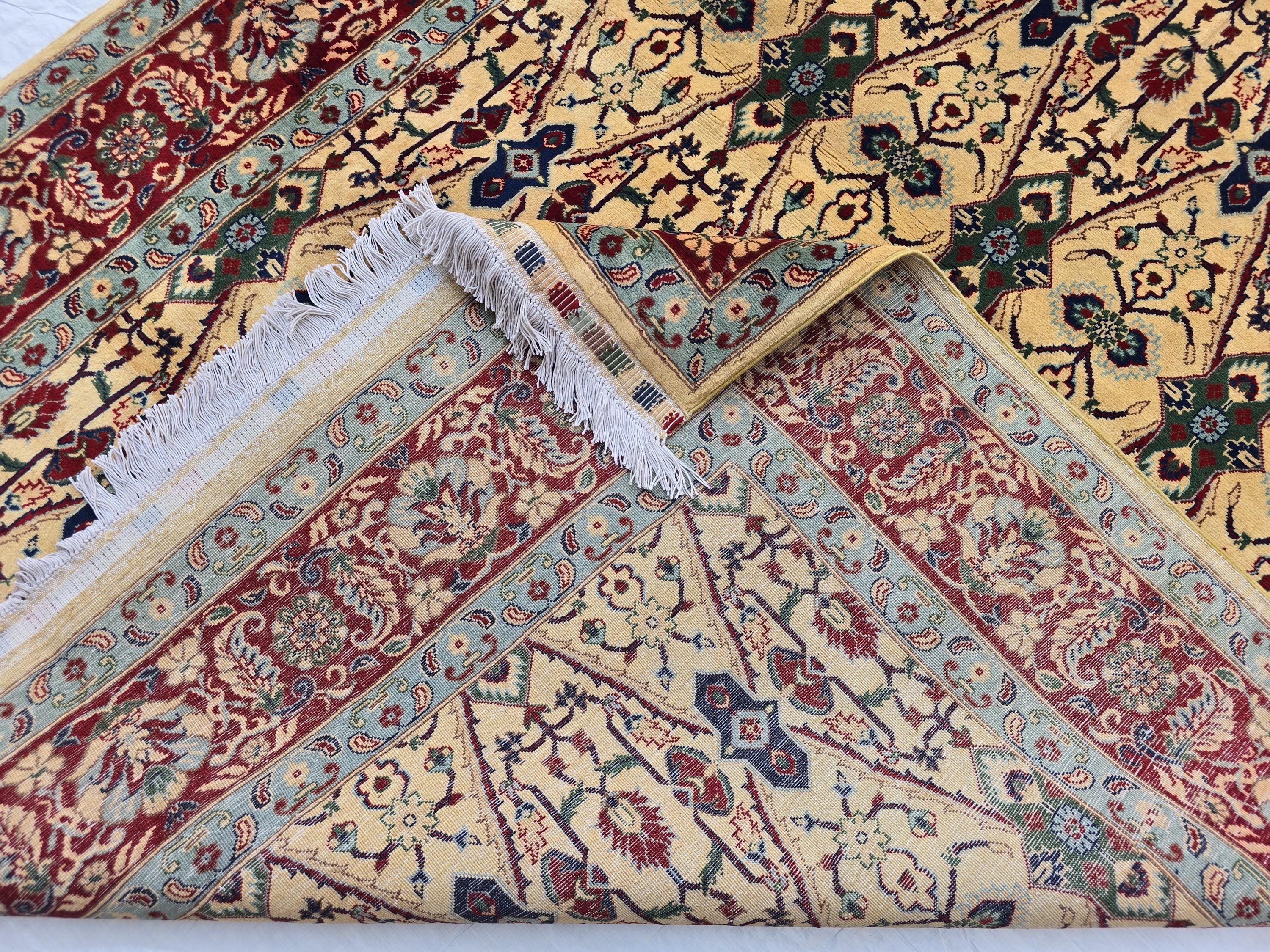 5x8ft Cream & Red Afghan Persian Rug – Hand-Knotted Floral Carpet, Wool Area Rug, Traditional Decor, Rug for Living Room, Bedroom Rug