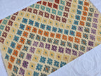 4x5 Handwoven Flatweave Afghan Kilim Rug, Turkmen Wool Area Rug, Geometric Multicolor Rug, Boho Home Decor, Living Room Rug, Bedroom Rug