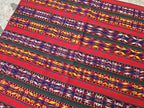 4'5x4'5 Square Kilim Afghan Handmade, Turkmen Geometric Wool Area Rug, Perfect for Dining Table, Living Room, Bedroom Rug 140x140