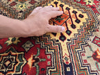 5x7 Soft Afghan Handmade Carpet, Turkmen Oriental Wool Area Rug, Boho Home Decor, Rug for Living Room, Bedroom Rug, Office Rug 150x200 cm