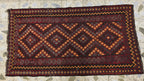 3x6 Vintage Handwoven Kilim Rug, Turkmen Flatweave Wool Area Rug, Hallway Rug for Farmhouse, Living Room, Collectible Antique Rug