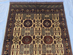 5x7 Stunning Afghan Handwoven Rug, Turkmen Oriental Wool Area Rug, Rug For Living Room, Bedroom Rug, Home Decor Rug