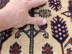 5x7 Stunning Afghan Handwoven Rug, Turkmen Oriental Wool Area Rug, Rug For Living Room, Bedroom Rug, Home Decor Rug