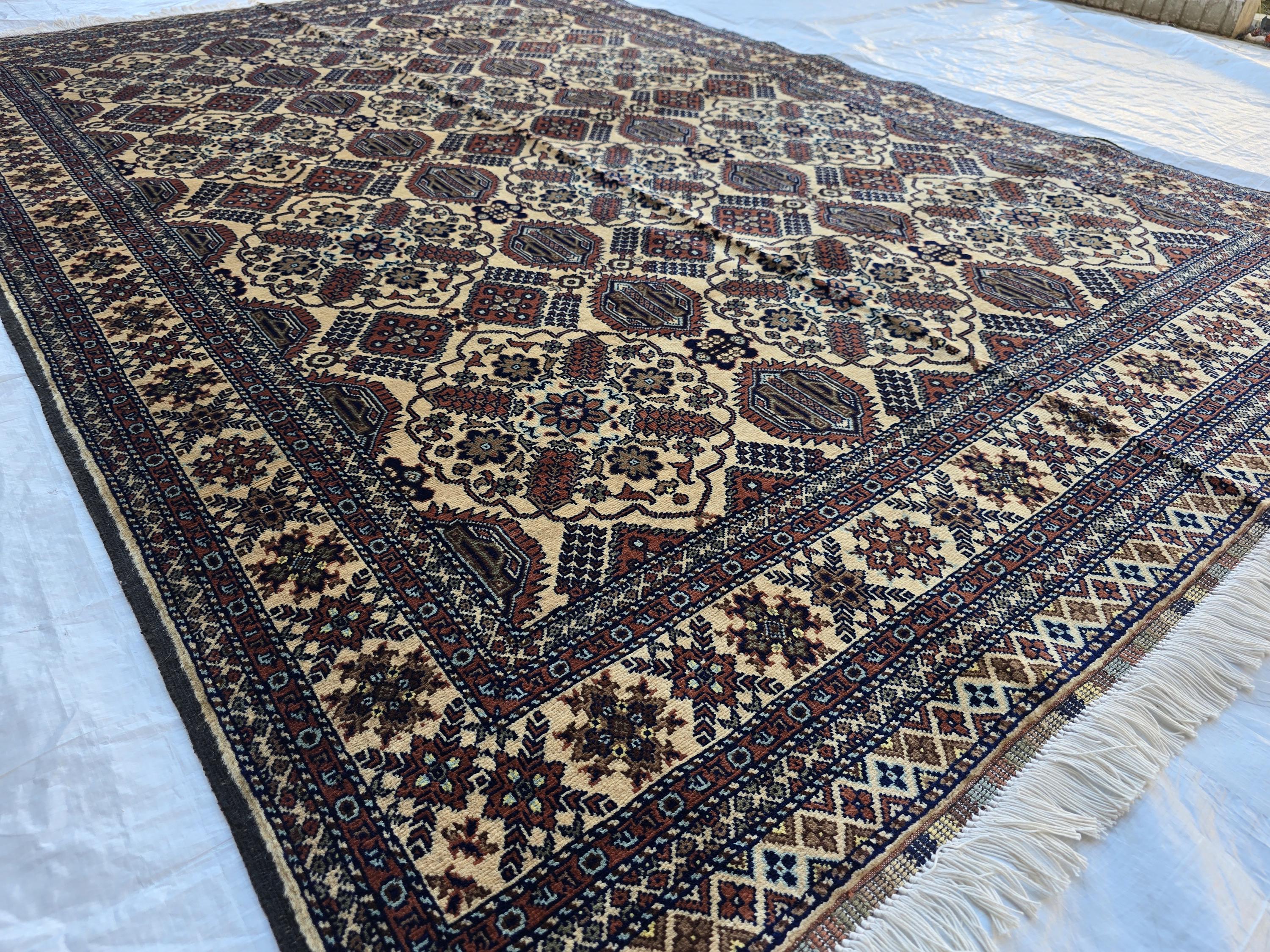 5x7ft Handmade Afghan Carpet, Turkmen Soft Wool Oriental Modern Rug, Boho Home Decor, Rug for Living Room, Bedroom, Office Rug 220x150 cm
