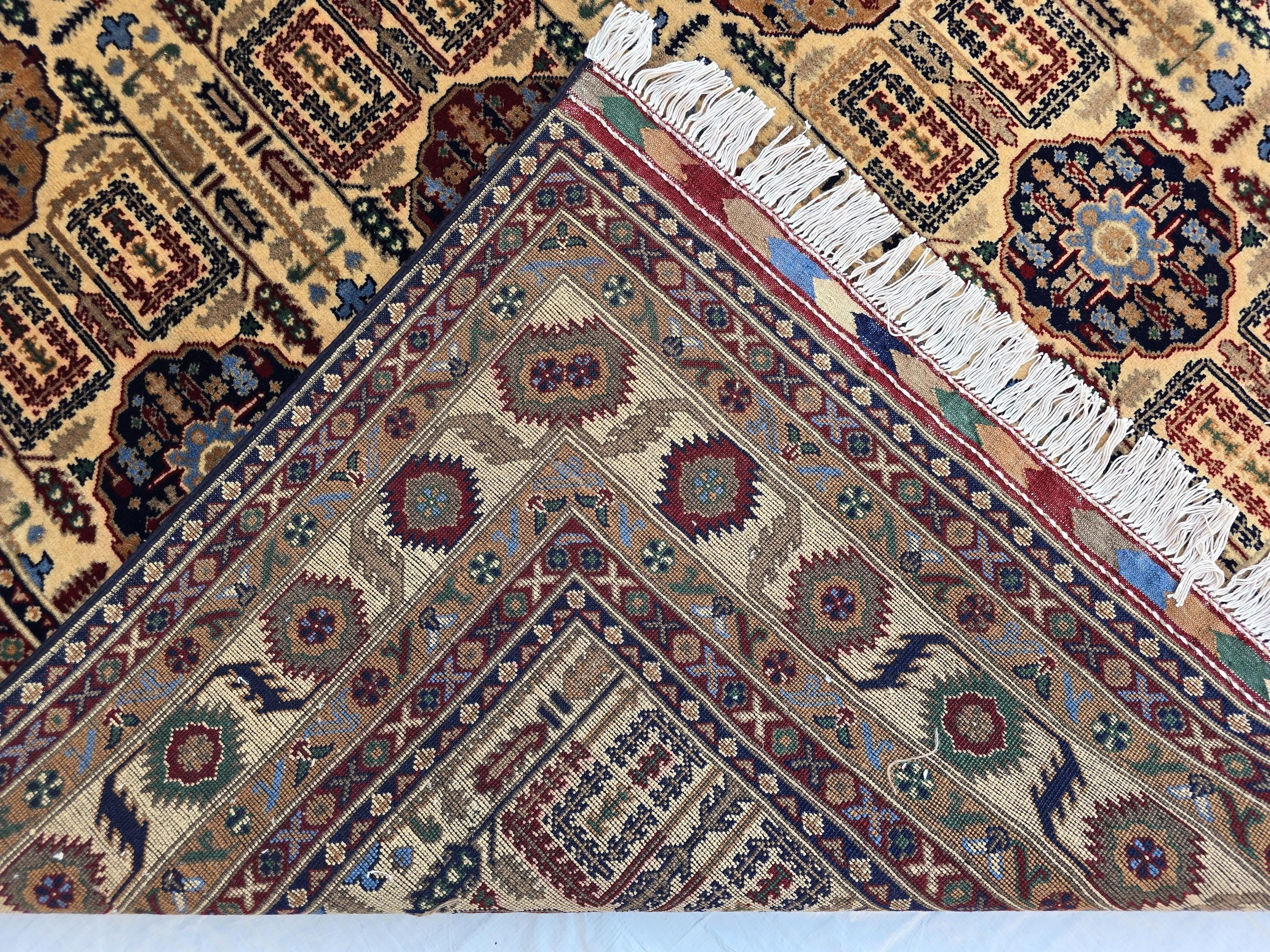 Large Afghan Handwoven Rug 9.8x6.5ft , Gandum Naksha Modern Rug, Turkmen Wool Geometric Rug, Living Room Rug, Bedroom Rug 300x200 cm