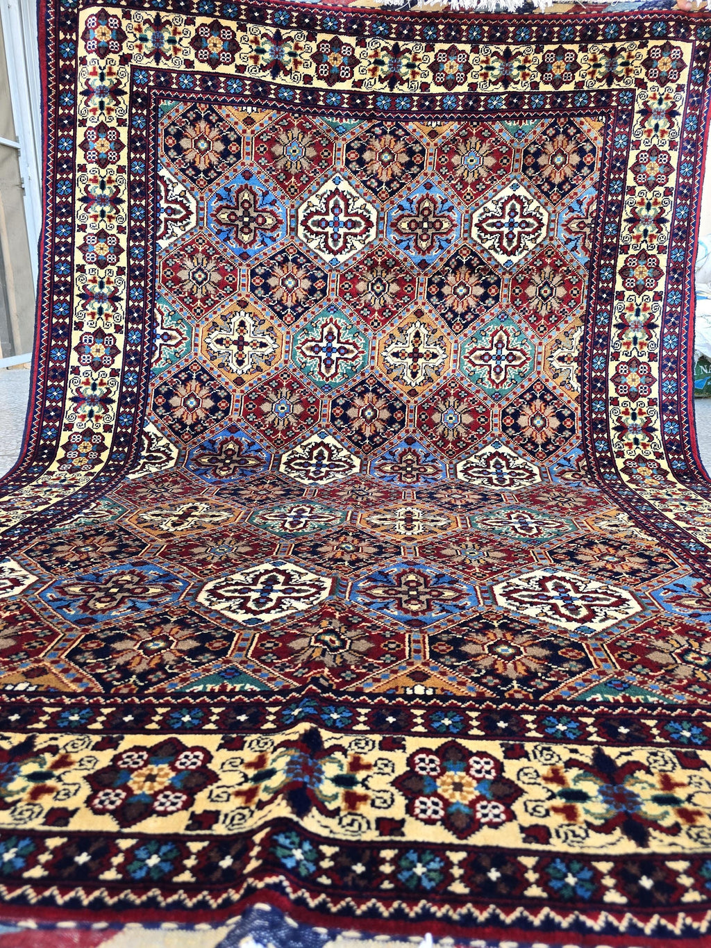 5x7 One of a kind Rug Handwoven Afghan Carpet, Turkmen Soft High Pile Wool Rug, Boho Home Decor, Rug for Bedroom, Living Room Rug