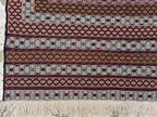 4x6 Maliki Kilim Afghan Handwoven, Turkmen Wool Area Rug, Living Room Rug, Bedroom Rug, Also Wall Hanging Rug, Office Home decorative Rug