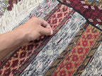 4x6 Maliki Kilim Afghan Handwoven, Turkmen Wool Area Rug, Living Room Rug, Bedroom Rug, Also Wall Hanging Rug, Office Home decorative Rug