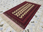 3x5 Zahir Shahi Afghan Handmwoven Rug, Turkmen Wool Wall Hanging Decorative Rug, Perfect for Living Room Decor, Office Or Bedroom Decor
