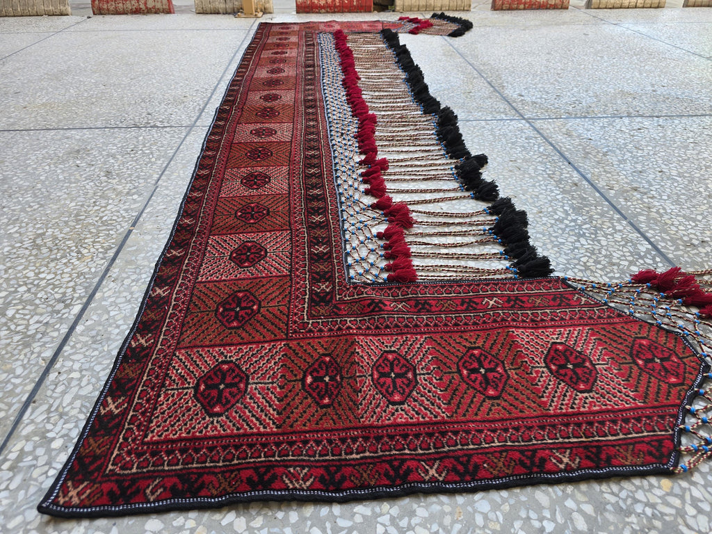 9ft Long Handwoven Beautiful Wall Hanging Tapestry – Boho Tribal Decor, Vintage Afghan Textile, Living Room Decor, Home Decor