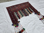 5x6ft, Afghan Wall Hanging Tribal Jallar Rug, Turkmen Wool 100% Handwoven Tapestry, Boho Home Decor, Living Room Decor, Bedroom Decor