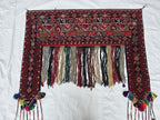 5x6ft, Afghan Wall Hanging Tribal Jallar Rug, Turkmen Wool 100% Handwoven Tapestry, Boho Home Decor, Living Room Decor, Bedroom Decor