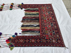 5x6ft, Afghan Wall Hanging Tribal Jallar Rug, Turkmen Wool 100% Handwoven Tapestry, Boho Home Decor, Living Room Decor, Bedroom Decor
