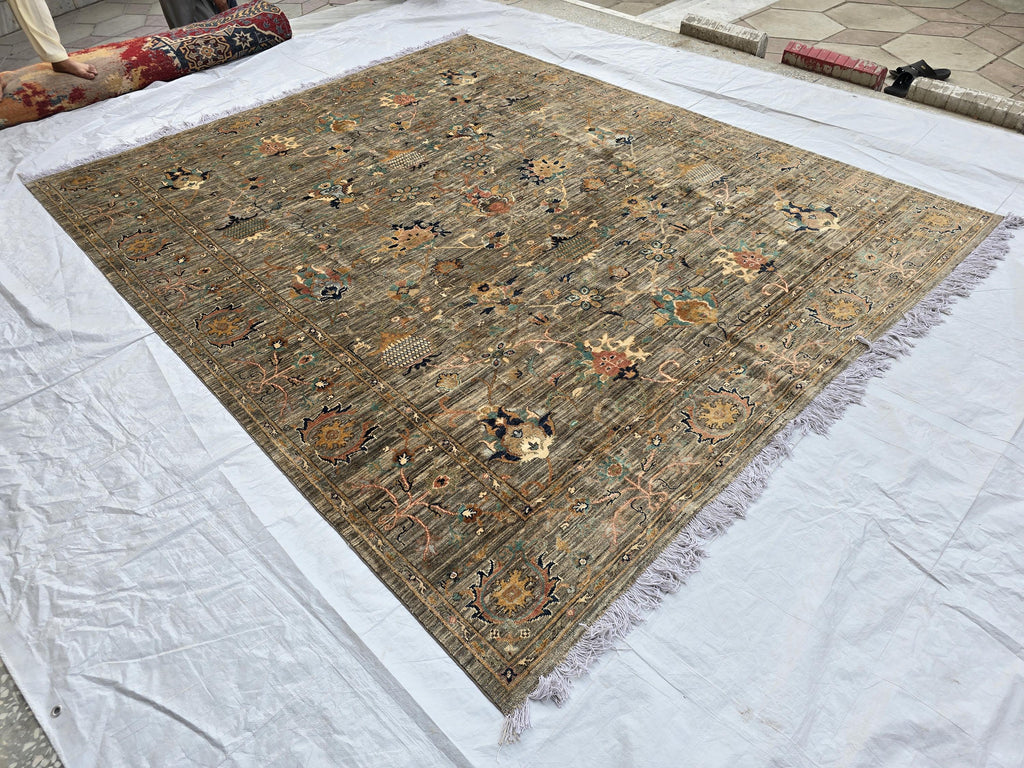 7x9ft, Turkmen Handmade Tribal Rug, Afghan Oriental Wool Floor Rug, Living Room Rug, Bedroom Rug, Boho Home Decor