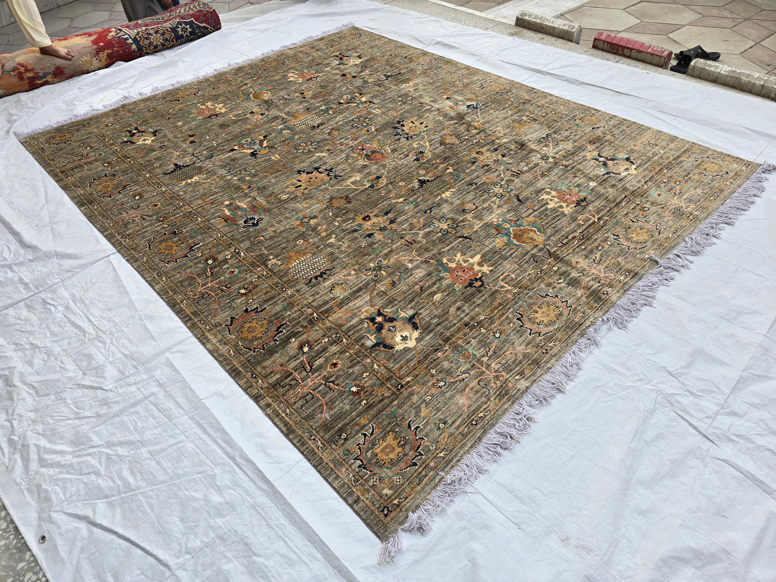 7x9ft, Turkmen Handmade Tribal Rug, Afghan Oriental Wool Floor Rug, Living Room Rug, Bedroom Rug, Boho Home Decor