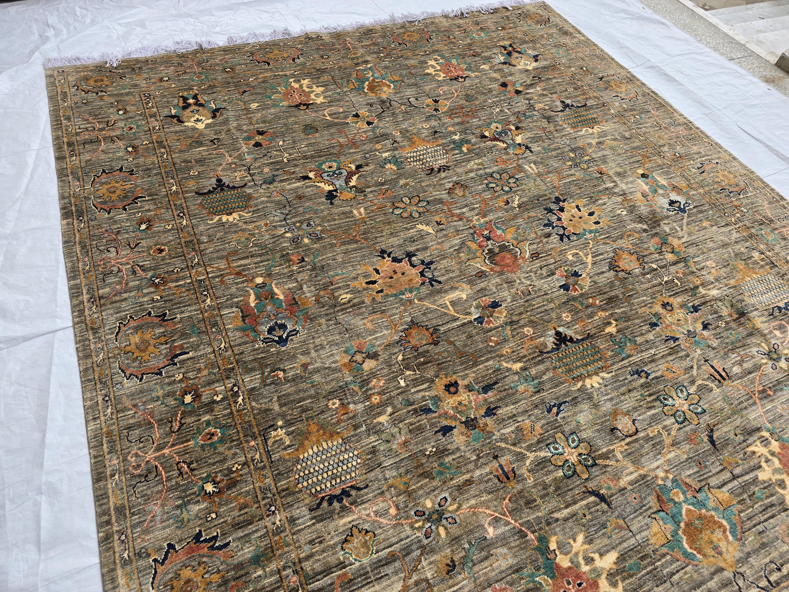 7x9ft, Turkmen Handmade Tribal Rug, Afghan Oriental Wool Floor Rug, Living Room Rug, Bedroom Rug, Boho Home Decor