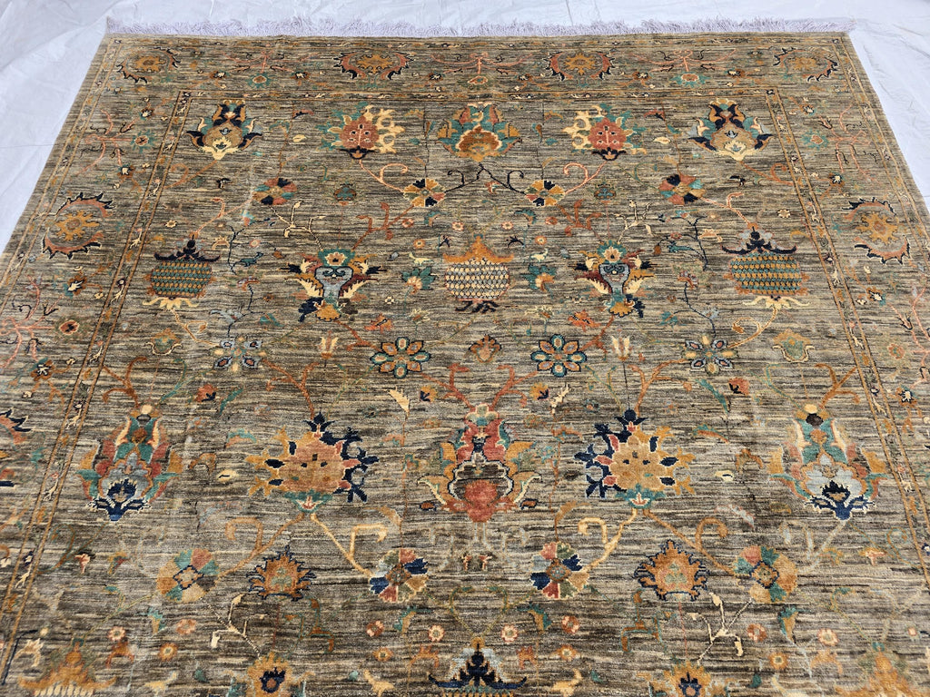 7x9ft, Turkmen Handmade Tribal Rug, Afghan Oriental Wool Floor Rug, Living Room Rug, Bedroom Rug, Boho Home Decor