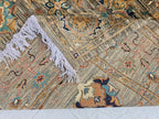 7x9ft, Turkmen Handmade Tribal Rug, Afghan Oriental Wool Floor Rug, Living Room Rug, Bedroom Rug, Boho Home Decor