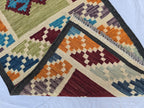 2x6 Handwoven Afghan Tribal Flatweave Kilim Runner, Turkmen Geometric Wool Rug, Hallway Rug, Narrow Rug, Kitchen Decor, Home Decor Rug