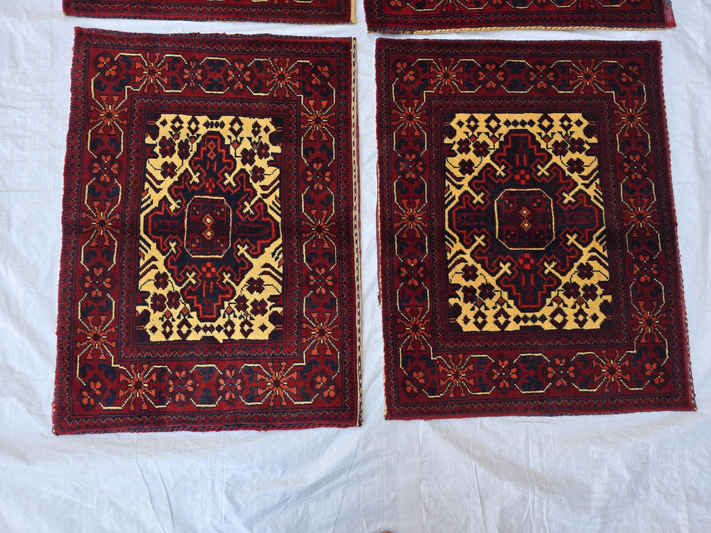Set of Six Afghan Handwoven Pillow Covers, Afghan Balisht Home Decor, Turkmen Wool Cushion Covers Living Room or Bedroom Tribal Decor