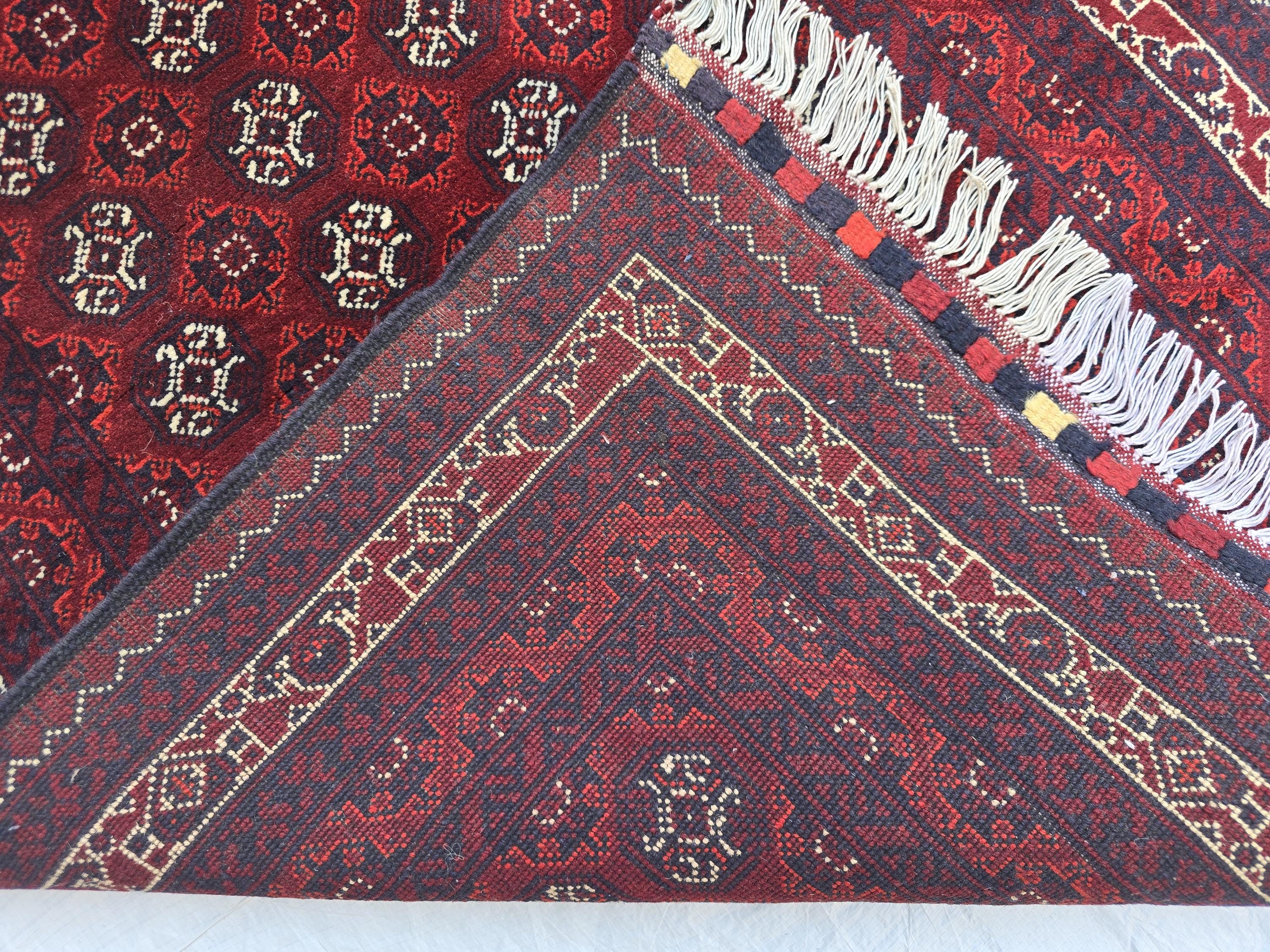 3x12ft Afghan Handmade Hallway Runner Rug – Oriental Wool Carpet, Tribal Long Runner, Boho Decor, Narrow Area Rug, Entryway, Soft High Pile
