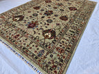 5x8 Luxury Handmade Afghan Tribal Sultani Rug, Turkmen Oriental Wool Carpet, Home Decor, Rug for Living Room, Bedroom Rug, Office Rug