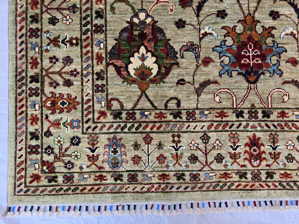 5x8 Luxury Handmade Afghan Tribal Sultani Rug, Turkmen Oriental Wool Carpet, Home Decor, Rug for Living Room, Bedroom Rug, Office Rug