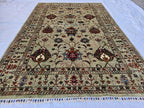 5x8 Luxury Handmade Afghan Tribal Sultani Rug, Turkmen Oriental Wool Carpet, Home Decor, Rug for Living Room, Bedroom Rug, Office Rug