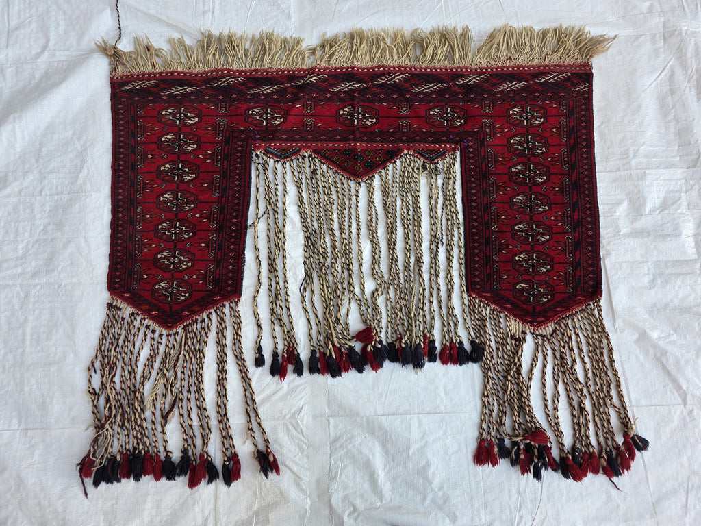 3x4 Wall Hanging Afghan Handmade, Turkmen Wool Handwoven Tapestry, Boho Home Decor – Afghan Textile – Rustic Wall Rug , Wall Decor