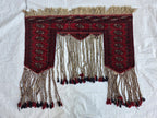 3x4 Wall Hanging Afghan Handmade, Turkmen Wool Handwoven Tapestry, Boho Home Decor – Afghan Textile – Rustic Wall Rug , Wall Decor