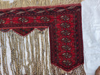 3x4 Wall Hanging Afghan Handmade, Turkmen Wool Handwoven Tapestry, Boho Home Decor – Afghan Textile – Rustic Wall Rug , Wall Decor