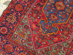 Handmade Afghan Wool Rug 6.10x4.2 ft: Vintage Tribal Oriental Carpet