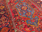 Handmade Afghan Wool Rug 6.10x4.2 ft: Vintage Tribal Oriental Carpet